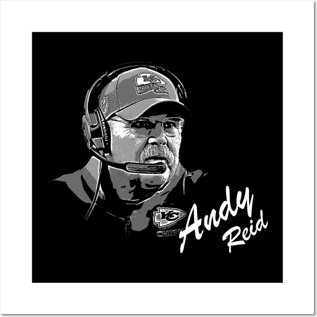 Andy reid B&W vintage art Wall Art by jerrysanji